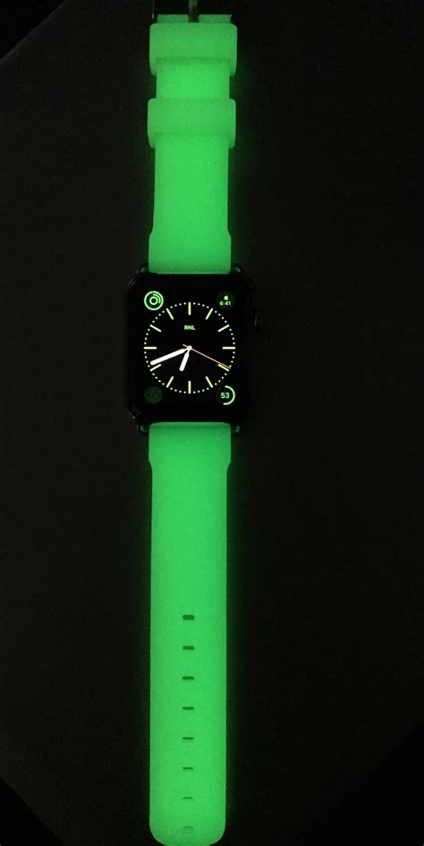 My Glow In The Dark Apple Watch Band Rapplewatch