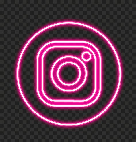 HD Pink Square Line Instagram IG Logo Icon PNG Citypng