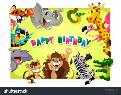 Happy Birthday Animal Clipart Clipground