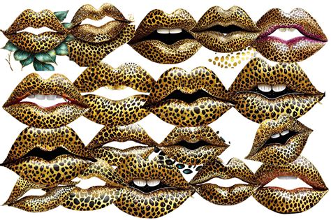 Leopard Glitter Sexy Lips Sublimation Graphic By Printexpert · Creative