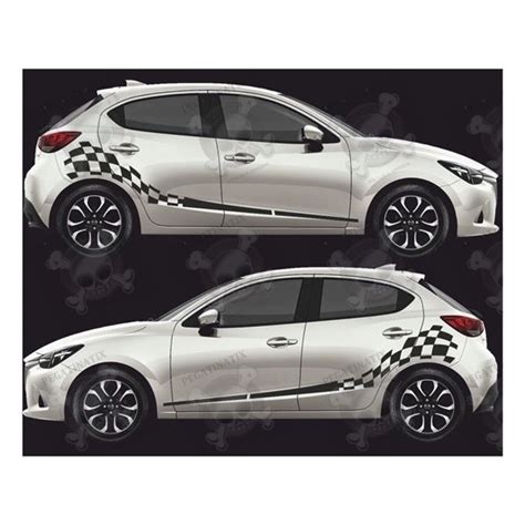 Mazda 2 Demio Side Stripes Stickers