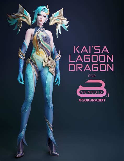 Kaisa Lagoon Dragon For Genesis 8 And 81 Female By Sokurabbit On