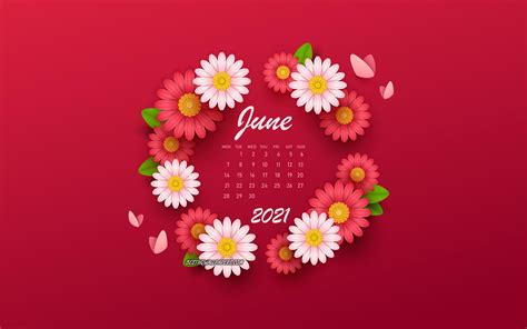 June 2021 Calendar Wallpapers Top Free June 2021 Calendar Backgrounds