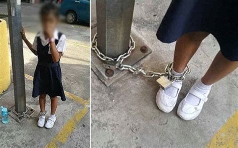 This Picture Of An 8 Year Old Goes Viral After Her Mother Shackles Her