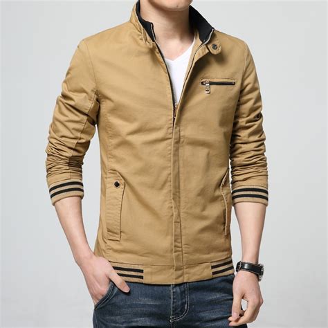 New Spring Mens Cotton Jacket Coats Brand Clothing For Male Autumn