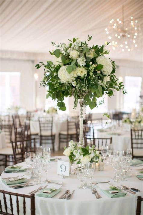 Trending 20 Chic White And Green Wedding Centerpiece Ideas Oh Best