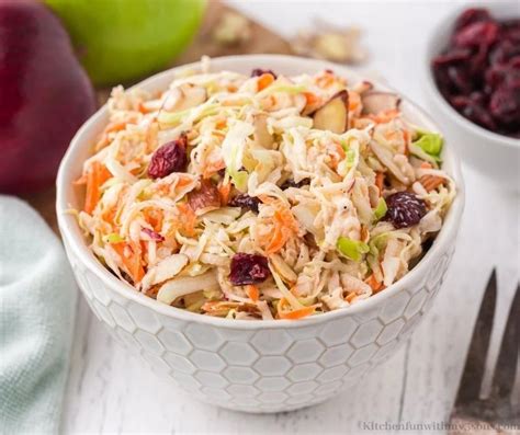 Easy Apple Slaw Recipe Kitchen Fun With My 3 Sons