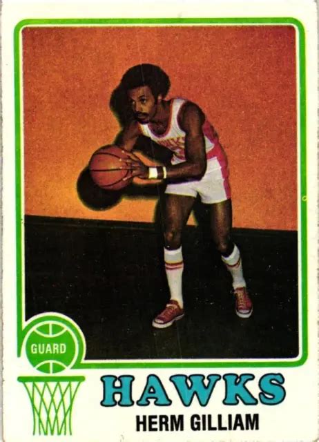 Herm Gilliam 1973 74 Topps Basketball 106 Livraison Gratuite B16r1s6p2