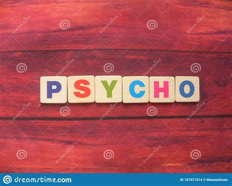 Word Psycho Stock Photo Image Of Material Plank Grungy 167071514