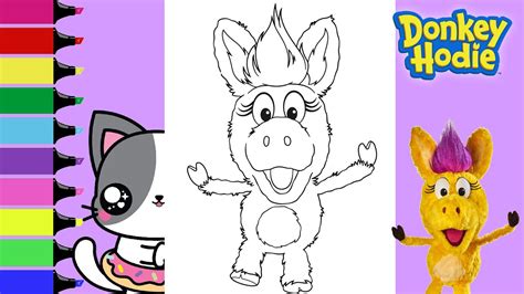 Coloring Donkey Hodie PBS Kids Donkey and Duck Duck Coloring Book