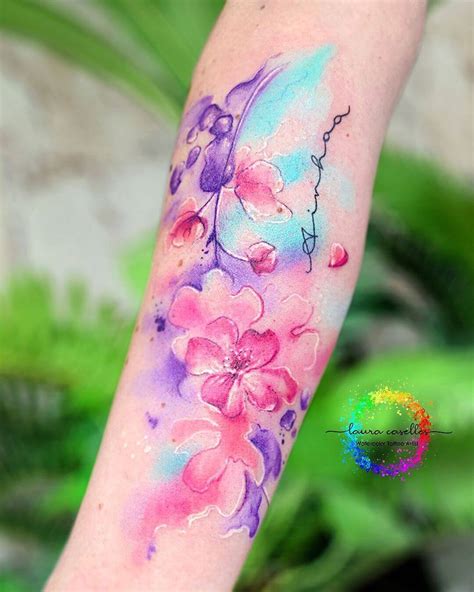 101 Best Watercolor Flower Tattoo Ideas You Have To See To Believe