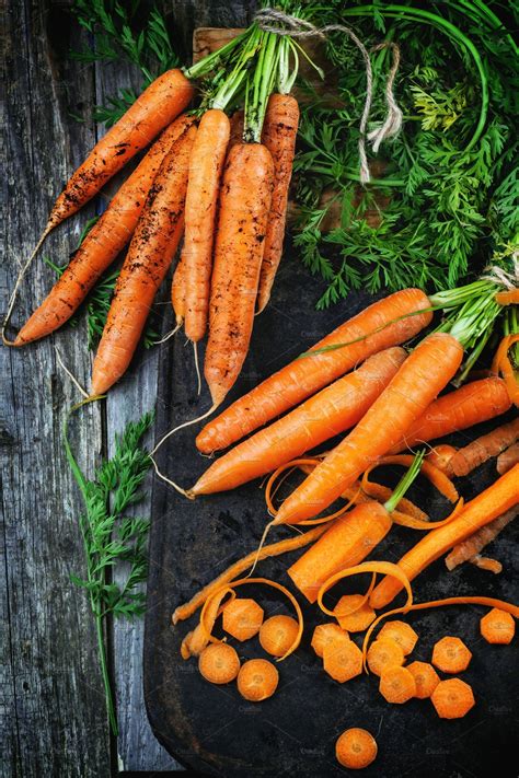 Bunch Of Carrots High Quality Food Images ~ Creative Market