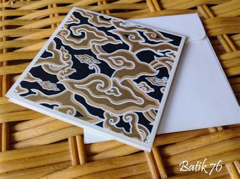 Step balut sama macam balut untuk lentur daun. Jual Kartu Ucapan Handmade batik76 Motif Megamendung Hitam ...