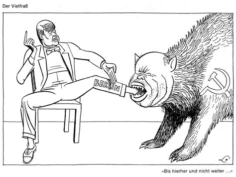 Cartoon By Lang On The Berlin Question 1961 Cvce Website