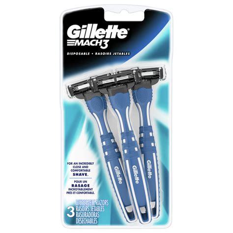 Save On Gillette Mach3 Razors Smooth Shave Triple Blade Disposable