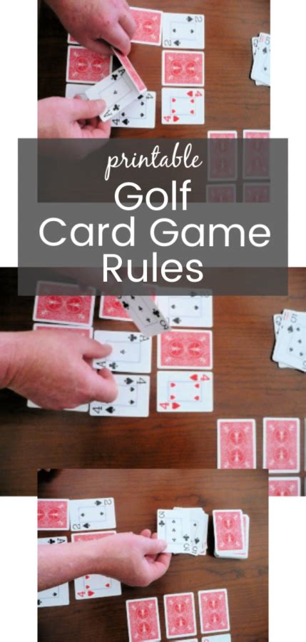 Golf Card Game Rules Simple And Printable How To Play 9 6 And 4 Card Golf