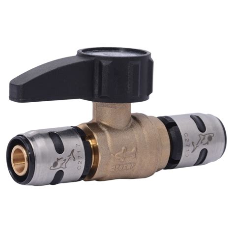 Sharkbite Brass 12 In Push To Connect Push To Connect Ball Valve At