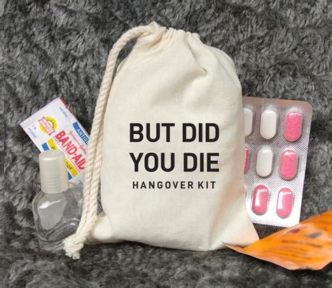 But Did You Die Hangover Kit Bachelorette Party Favors Etsy