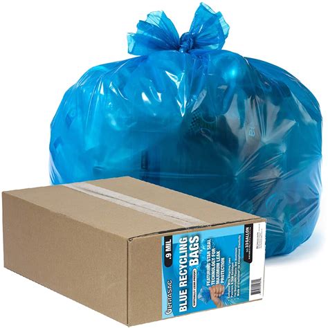 Buy Aluf Plastics 710751 Am Recycling Blue Heavy Duty Large Blue