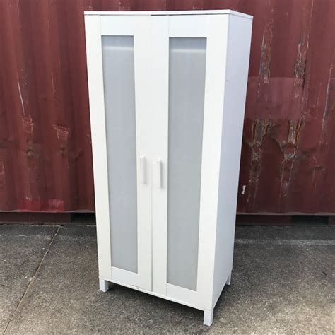 White Ikea Aneboda Timber Wardrobe Shop Up Retail