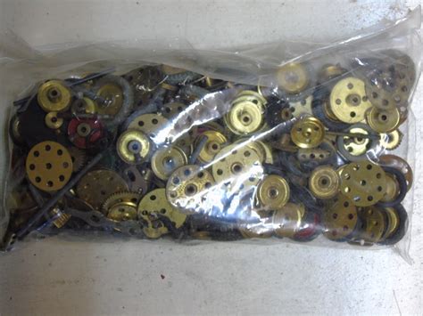 Large Bag Of 100 200 Pieces Of Meccano Gears Helical Gears Cogs