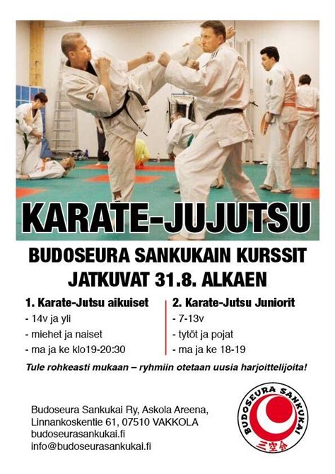 Tule treenaamaan aitoa budolajia - Sankukai Karate-Jujutsu treenit ...