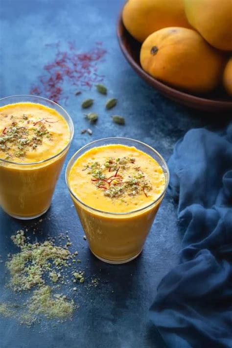 Creamy Mango Lassi Recipe Cubes N Juliennes