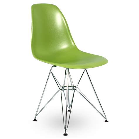 Have to have it. Mid Century Dining Chair - Green - Chrome Legs - Set