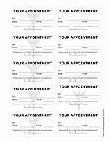 Images of Doctor''s Appointment Card Template