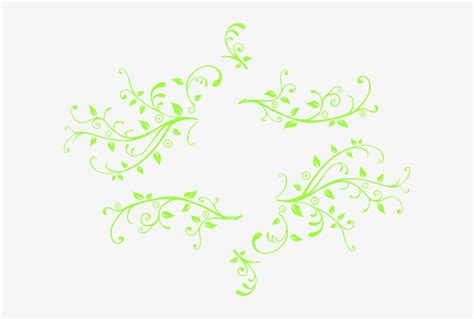 Leaf Swirl Vector Free Vector Download For Green Swirl Vector Png