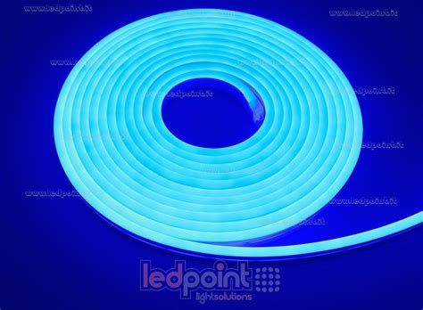 Ledpoint Srl Led Neon Flex 6mm Bleu 2835 24v 96w 120ledm Ip65 5m