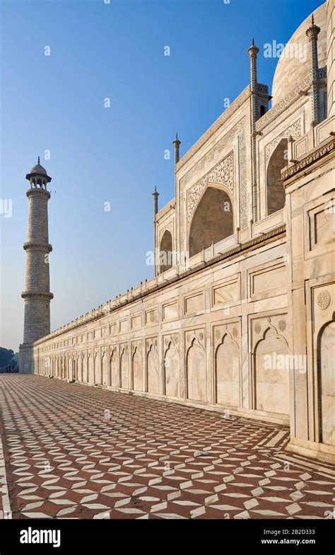 Marble Detail At Taj Mahal Agra Uttar Pradesh India Stock Photo Alamy