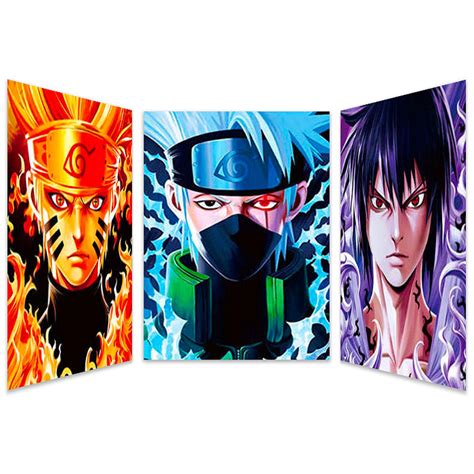 Poster 3d Naruto Shippûden Naruto Kakashi Et Sasuke 30x40 Cm