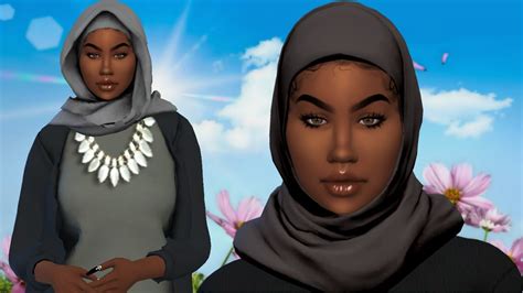 Hijab Beauty Kadijah Abdella The Sims 4 Create A Sim Youtube