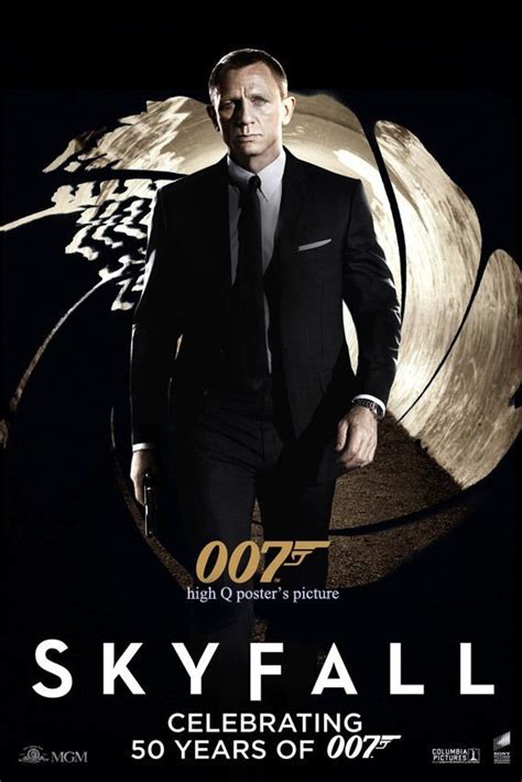 James Bond Skyfall 007 Banner Vinyl 27x40 Poster Daniel Craig James Bond Skyfall James Bond