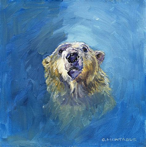 Polar Bear Portrait 1 Painting By Christine Montague Fine Art America