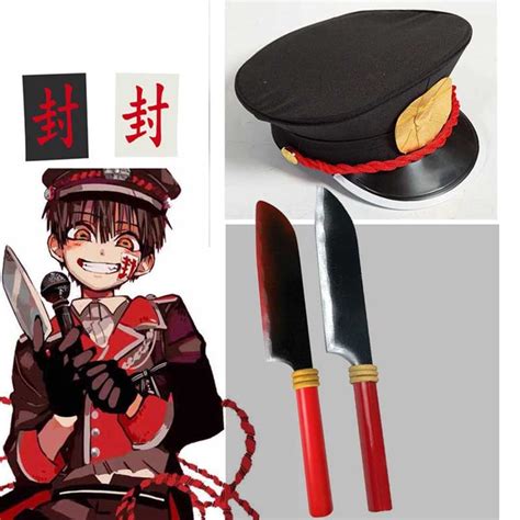 Toilet Bound Hanako Kun Cosplay Dagger Weapon Knife Prop Hat Wish
