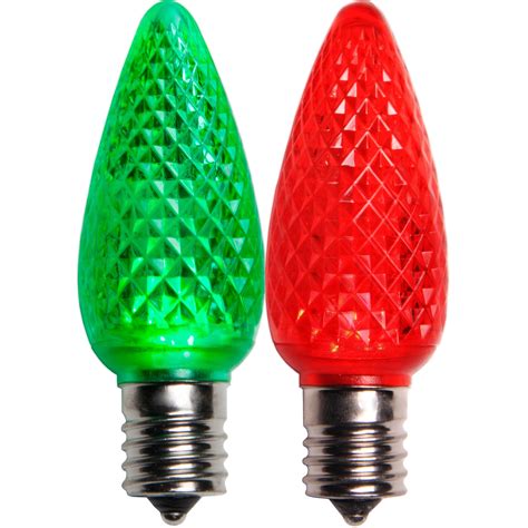 C9 Color Change Red Led Christmas Light Bulbs