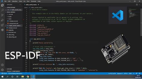 Esp Idf Primeiros Passos Com Esp32 E Visual Studio Code Youtube