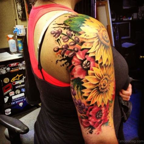Check spelling or type a new query. 71 Stunning Sunflower Tattoos On Shoulder