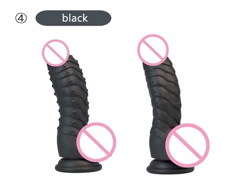 Silicone Dildo Multicolor Style Dinosaur Scales Penis With Suckers