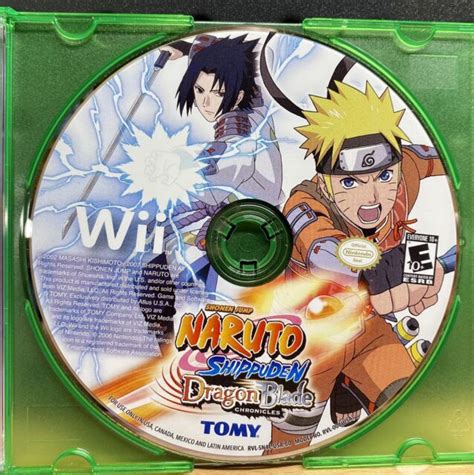 Naruto Shippuden Dragon Blade Chronicles Nintendo Wii 2010 Complete