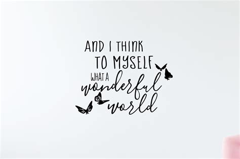 And I Think To Myself Wall Decals Quote Etsy