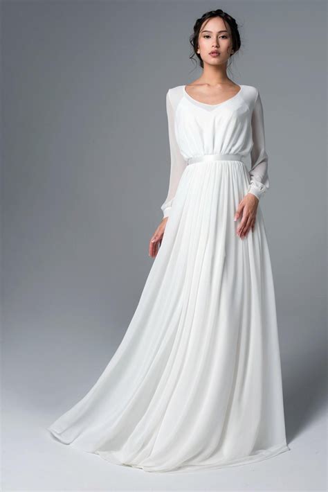 Best Simple Long Sleeve Wedding Dresses Nelsonismissing