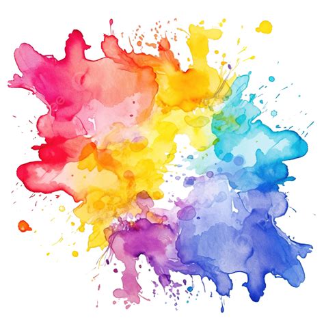 Colorful Watercolor Background Watercolor Abstract Art Png