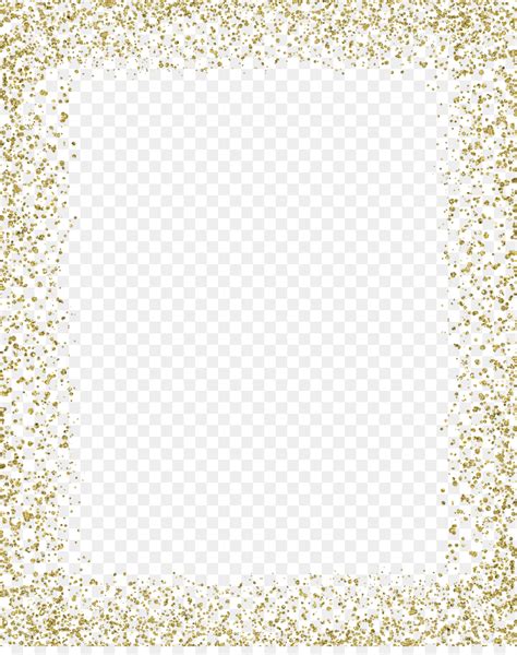 Glitter Gold Clip Art Gold Border Png Download 11071030 Free