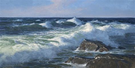 The Paintings Of Donald Demers Surf Painting Seascape Paintings Sky