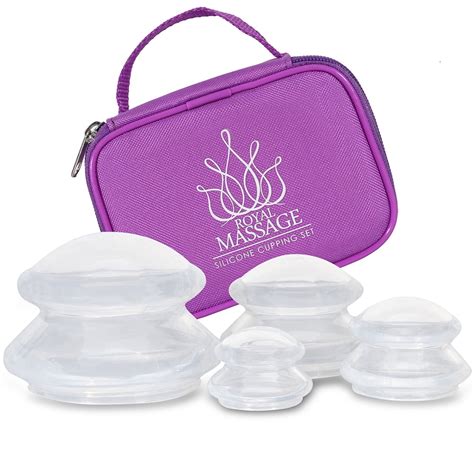 Home And Garden Anti Cellulite Cupping Therapy Set Silicone Neck Face Body Massage Vacuum Cups