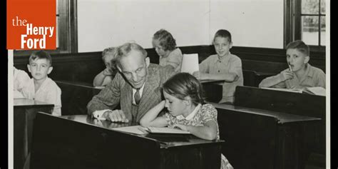 Henry Ford In Classroom At Saline Michigan School 1943 The Henry Ford