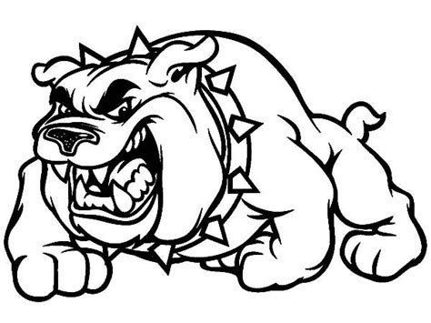 Printable american bulldog coloring pages. Scary Bulldog Coloring Pages | Best Place to Color